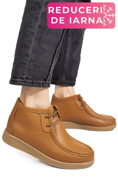 Ghete camel piele naturala 9sp602-2