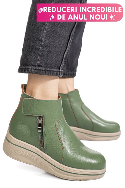 Ghte verzi piele naturala 2sp0682