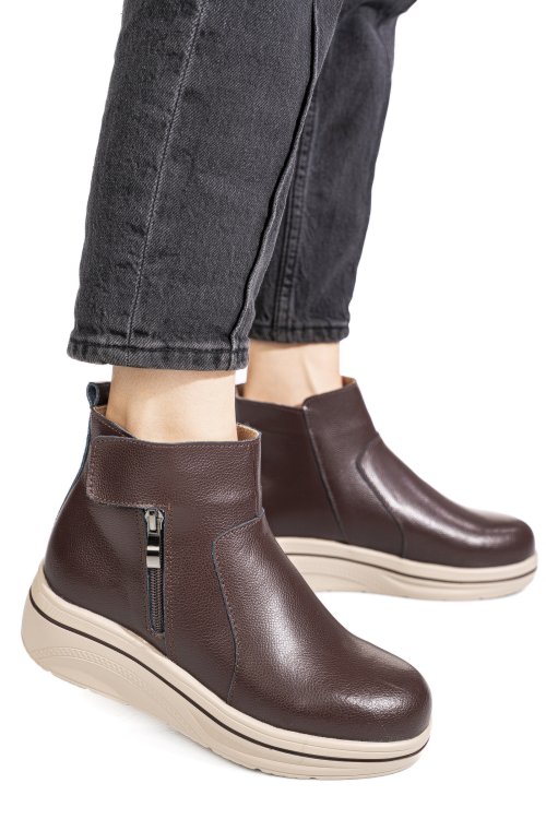 Ghte maro inchis  piele naturala 2sp0682