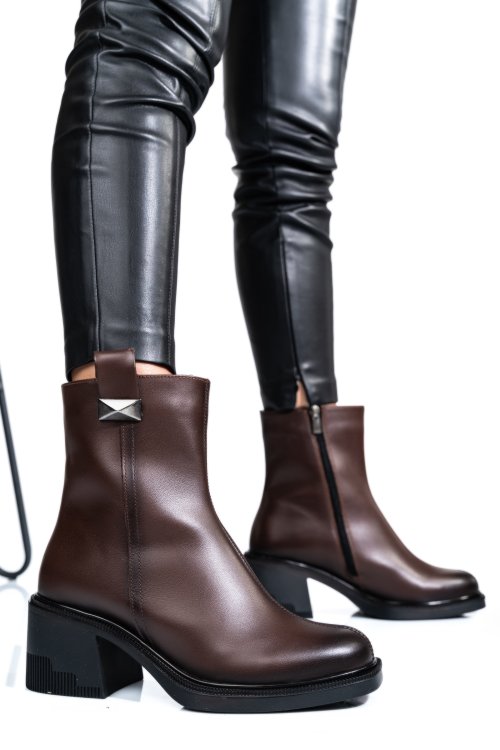 Ghete maro piele naturala 4s7727