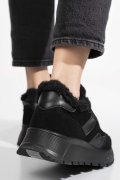 PANTOFI SPORT NEGRI PIELE NATURALA FSP001-876