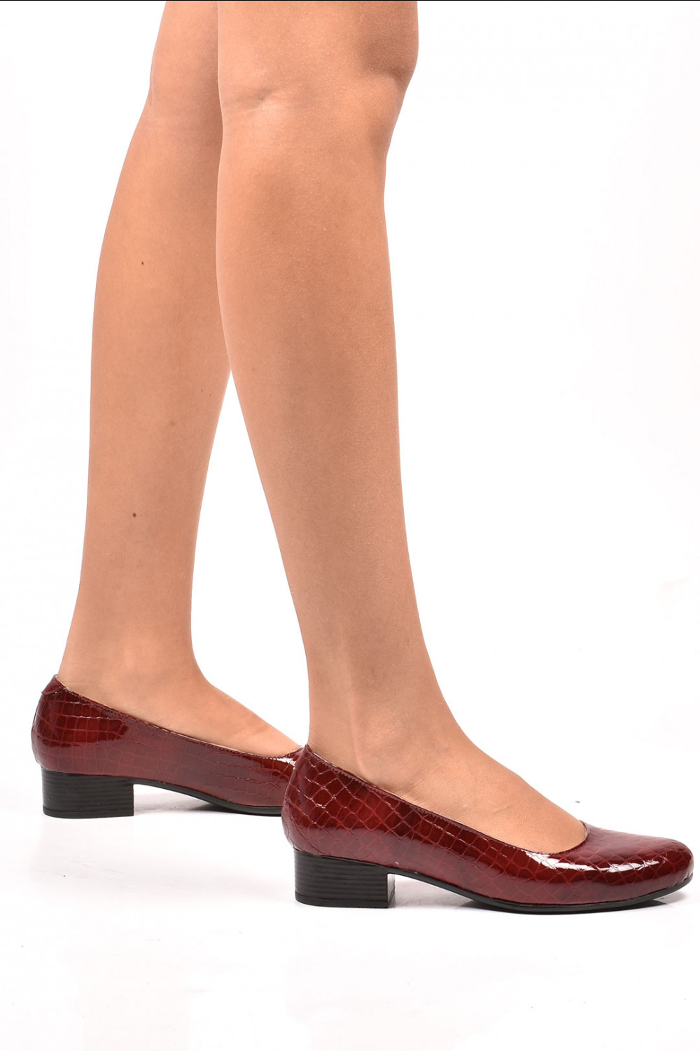 PANTOFI BORDO CRO PIELE NATURALA 2PC34