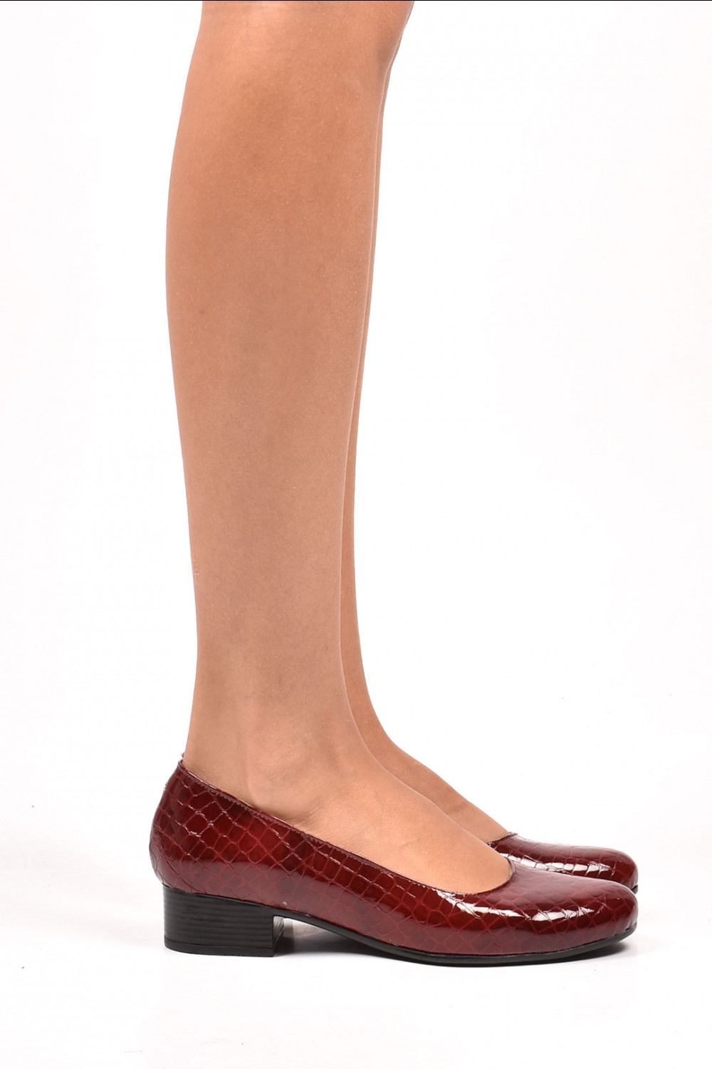 PANTOFI BORDO CRO PIELE NATURALA 2PC34