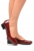 PANTOFI BORDO CRO PIELE NATURALA 2PC34