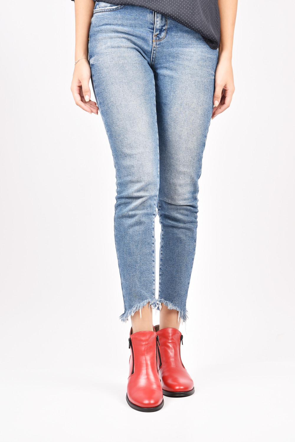 GHETE ROSII PIELE NATURALA 3PC16