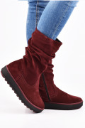 CIZME BORDO PIELE NATURALA INTOARSA 1PC92808