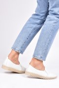 ESPADRILE ALBE PIELE NATURALA BIANCA