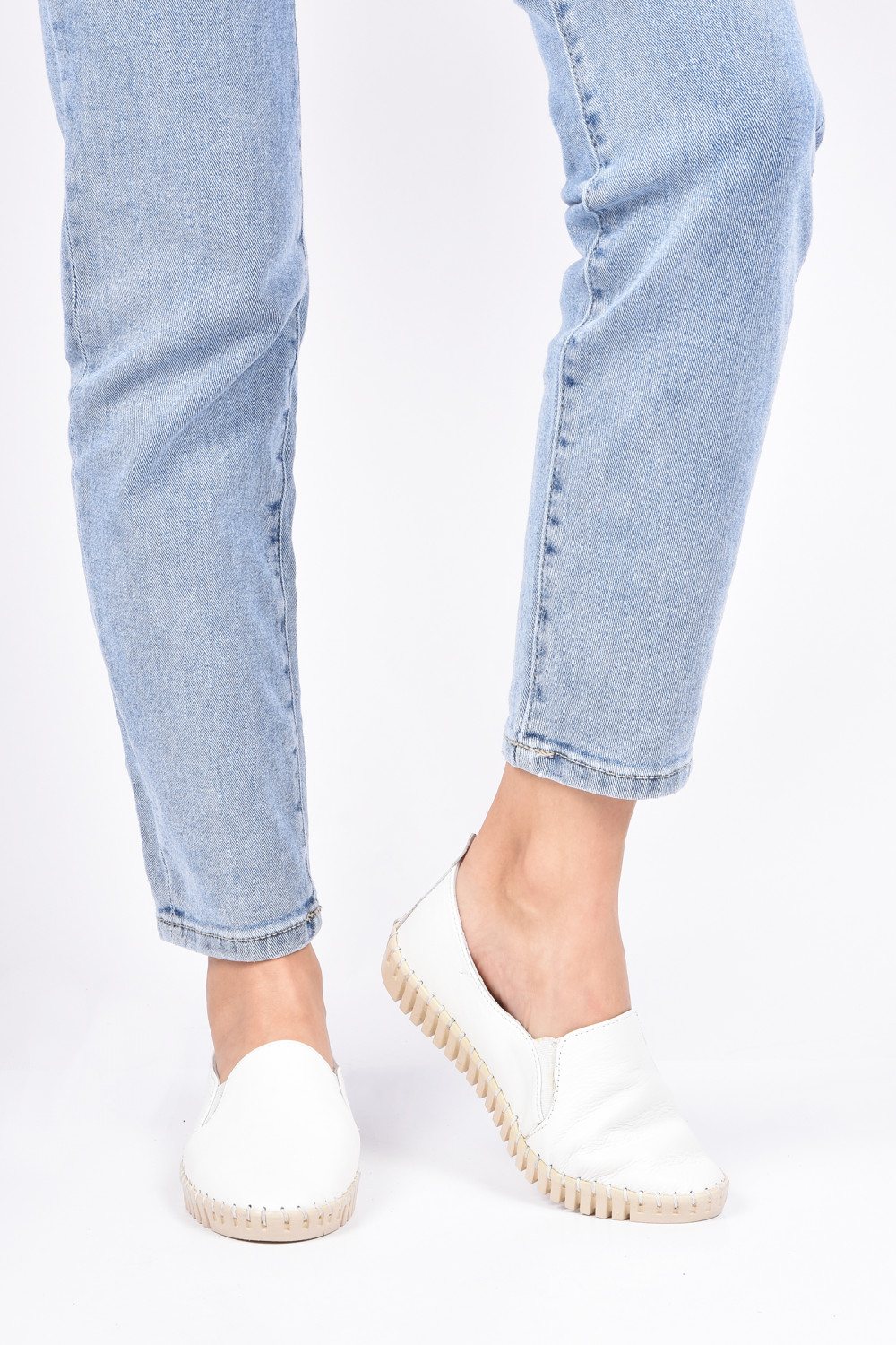 ESPADRILE ALBE PIELE NATURALA BIANCA