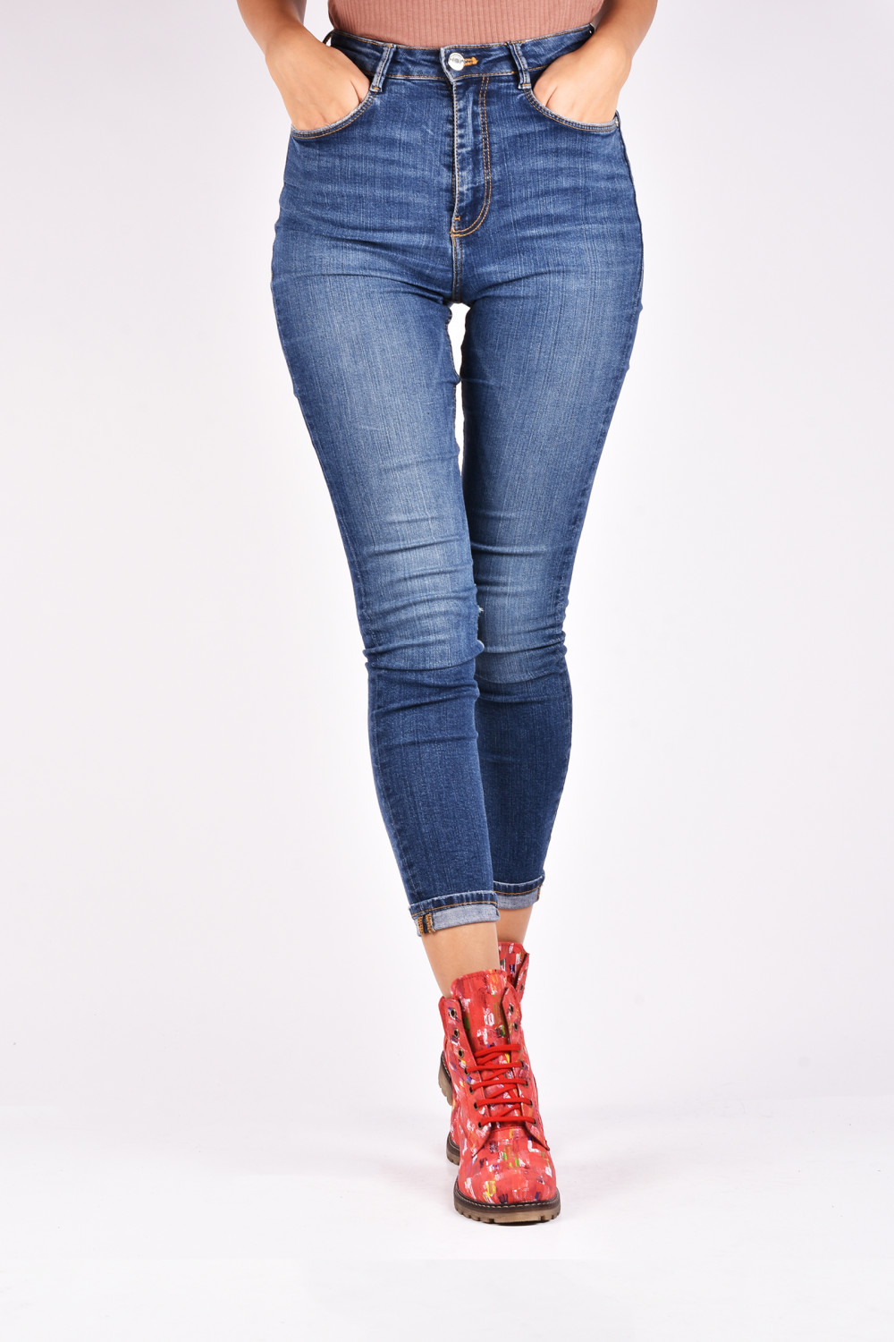 GHETE ROSII PIELE NATURALA 2PC01
