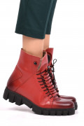 GHETE ROSII PIELE NATURALA 9PC47