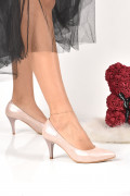 PANTOFI ROZ SIDEF PIELE NATURALA APC63