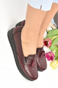 PANTOFI BORDO PIELE NATURALA 5PC10