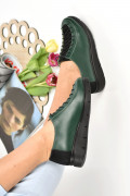 PANTOFI VERZI PIELE NATURALA 2PC00
