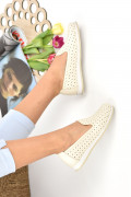 ESPADRILE BEJ PIELE NATURALA 2PC020