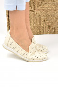 ESPADRILE BEJ PIELE NATURALA 2PC020