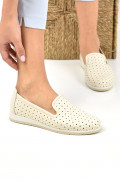 ESPADRILE BEJ PIELE NATURALA 2PC020
