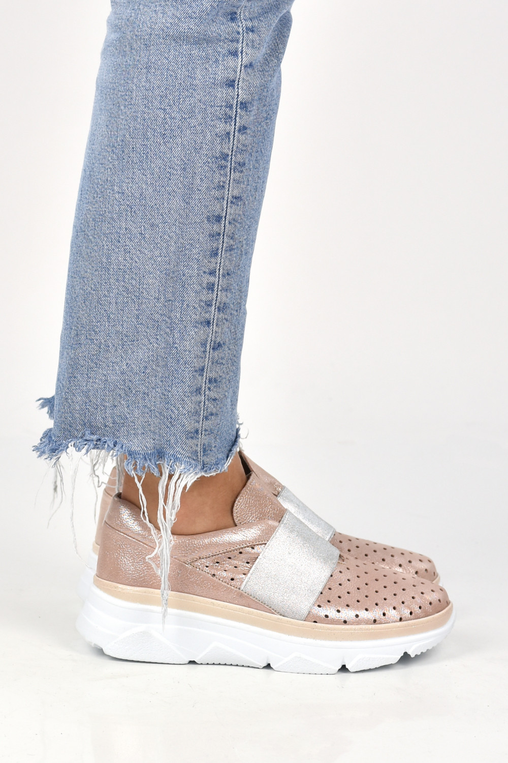 PANTOFI SPORT ROZ SIDEF PIELE NATURALA TAYA